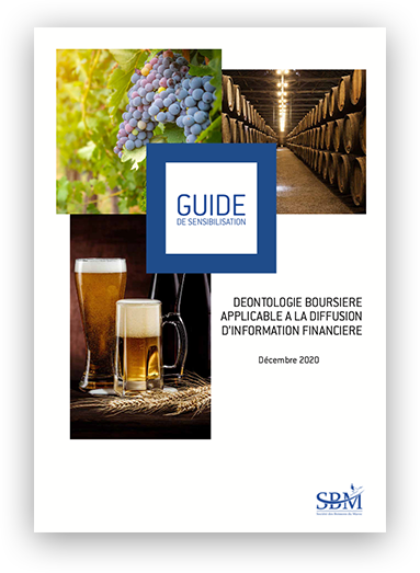 Guide de sensibilisation — Déontologie boursière applicable à la diffusion d’information financière, décembre 2020